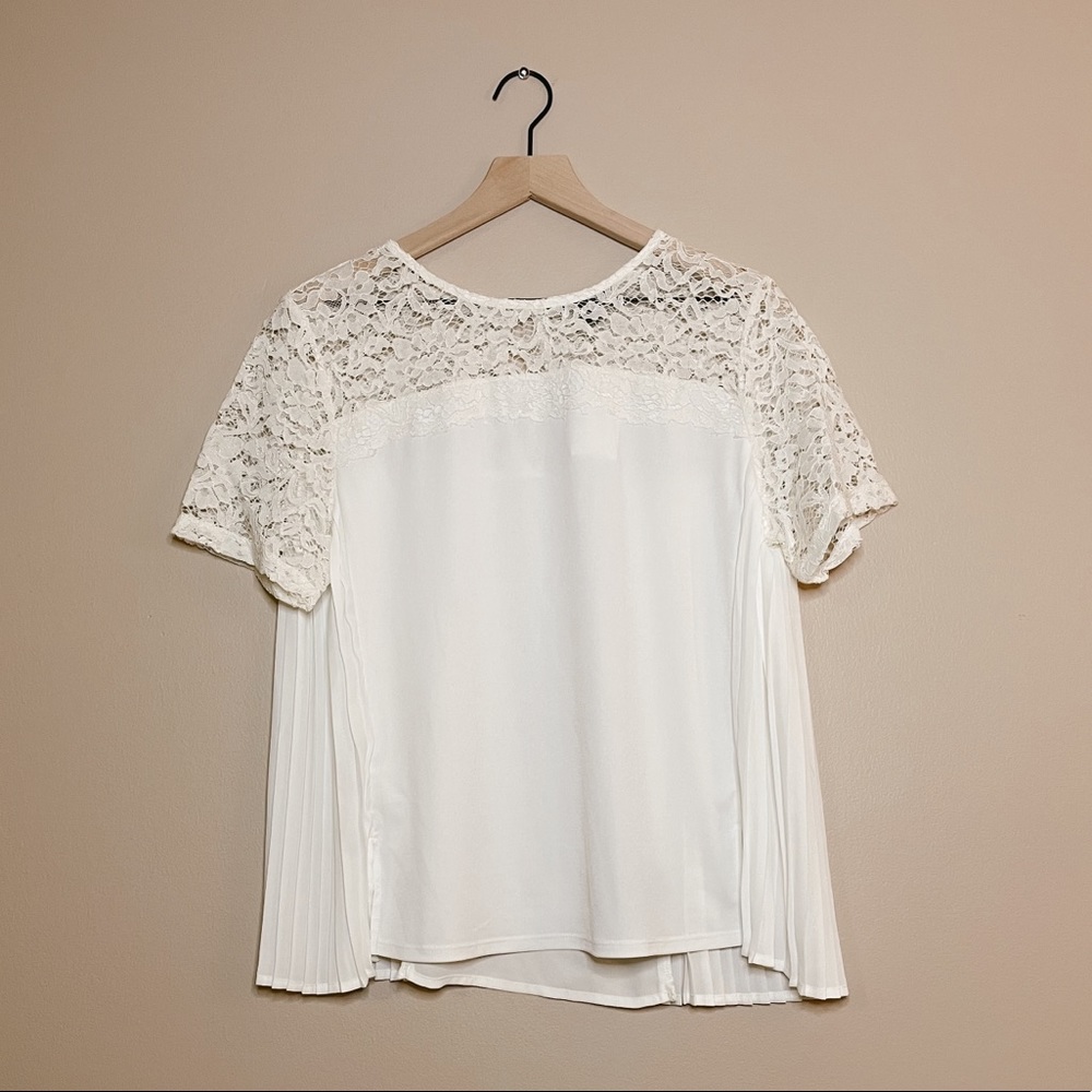 The Limited NWT White lace top